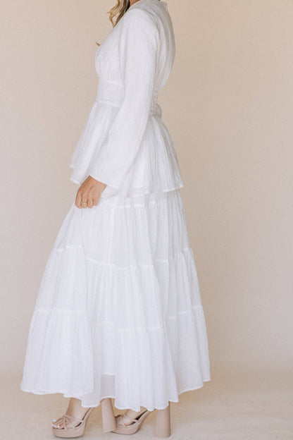 Charlie Temple Set - 2 piece / Simple Wedding Dress