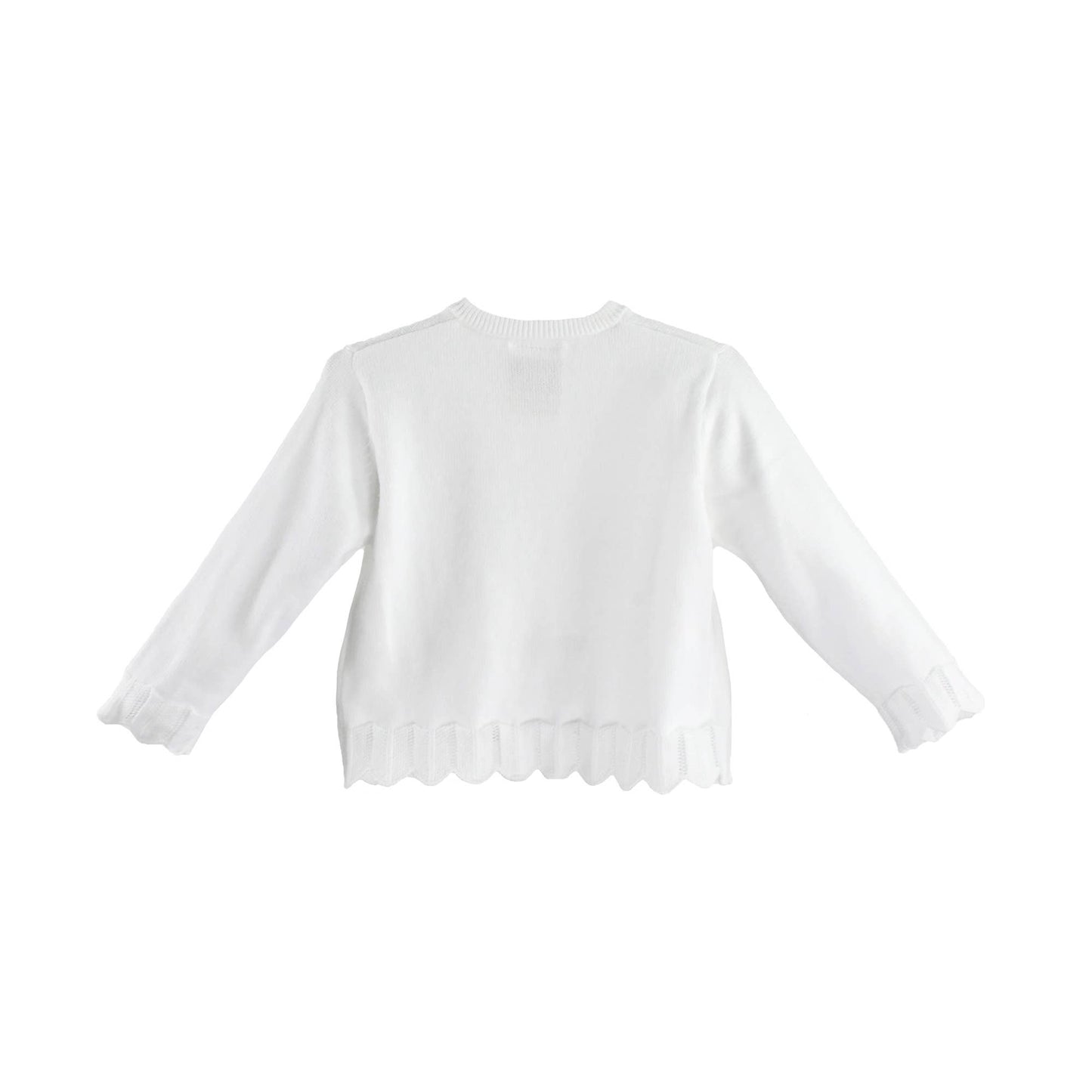 Petit Ami & Zubels - Pointelle Edge Bolero Sweater