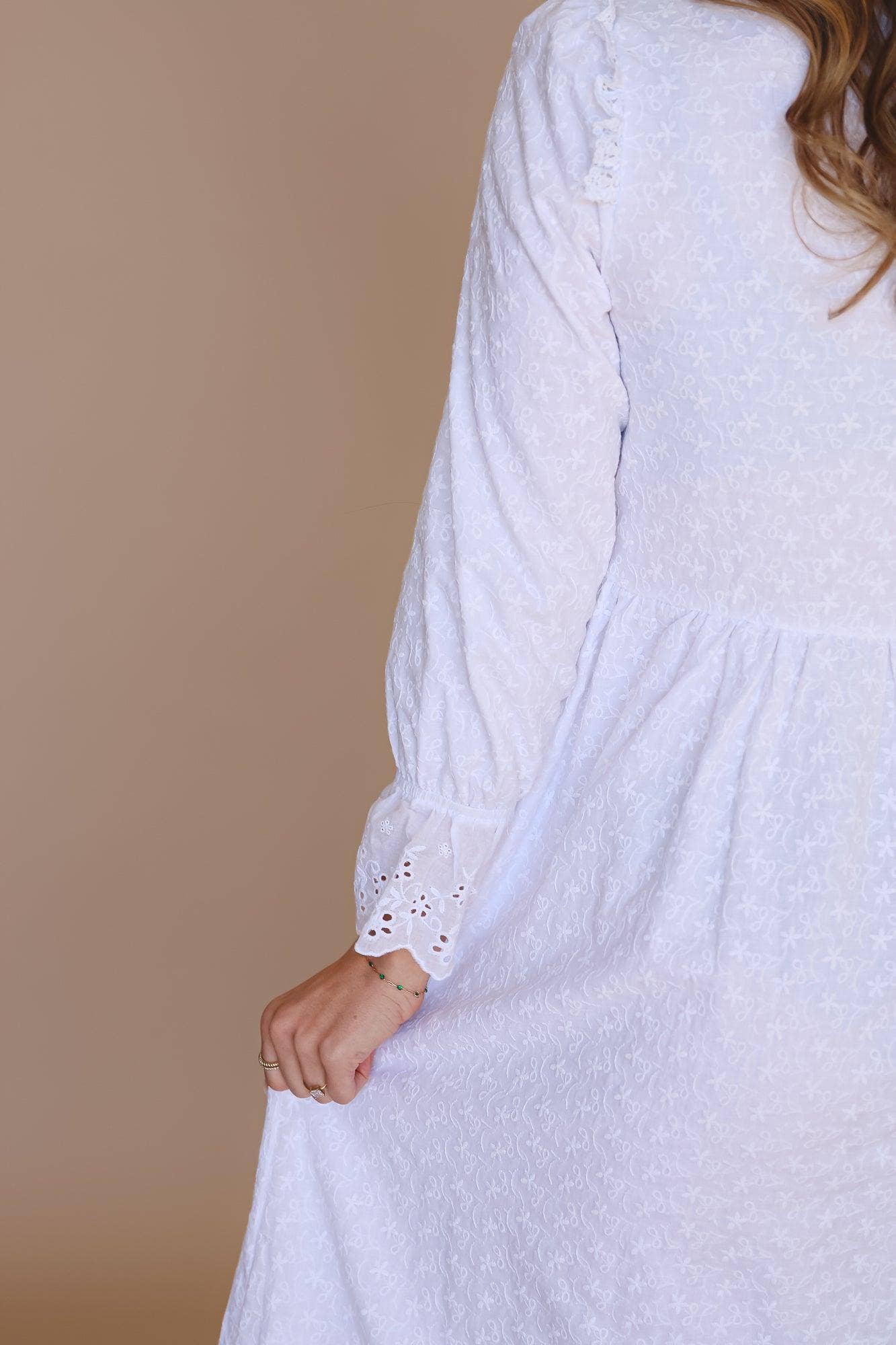 Sariah Temple Dress / Simple Wedding Dress