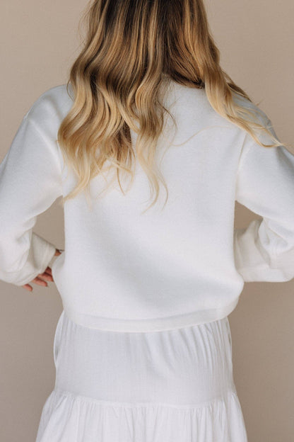 Fehrnvi Apparel - Marilee Temple Sweater in Ivory