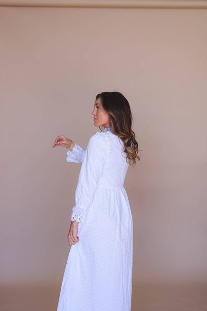 Sariah Temple Dress / Simple Wedding Dress