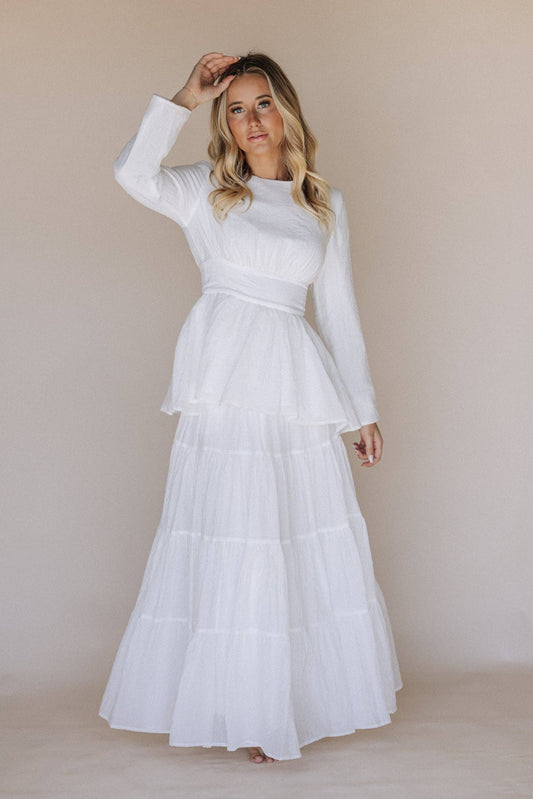 Charlie Temple Set - 2 piece / Simple Wedding Dress