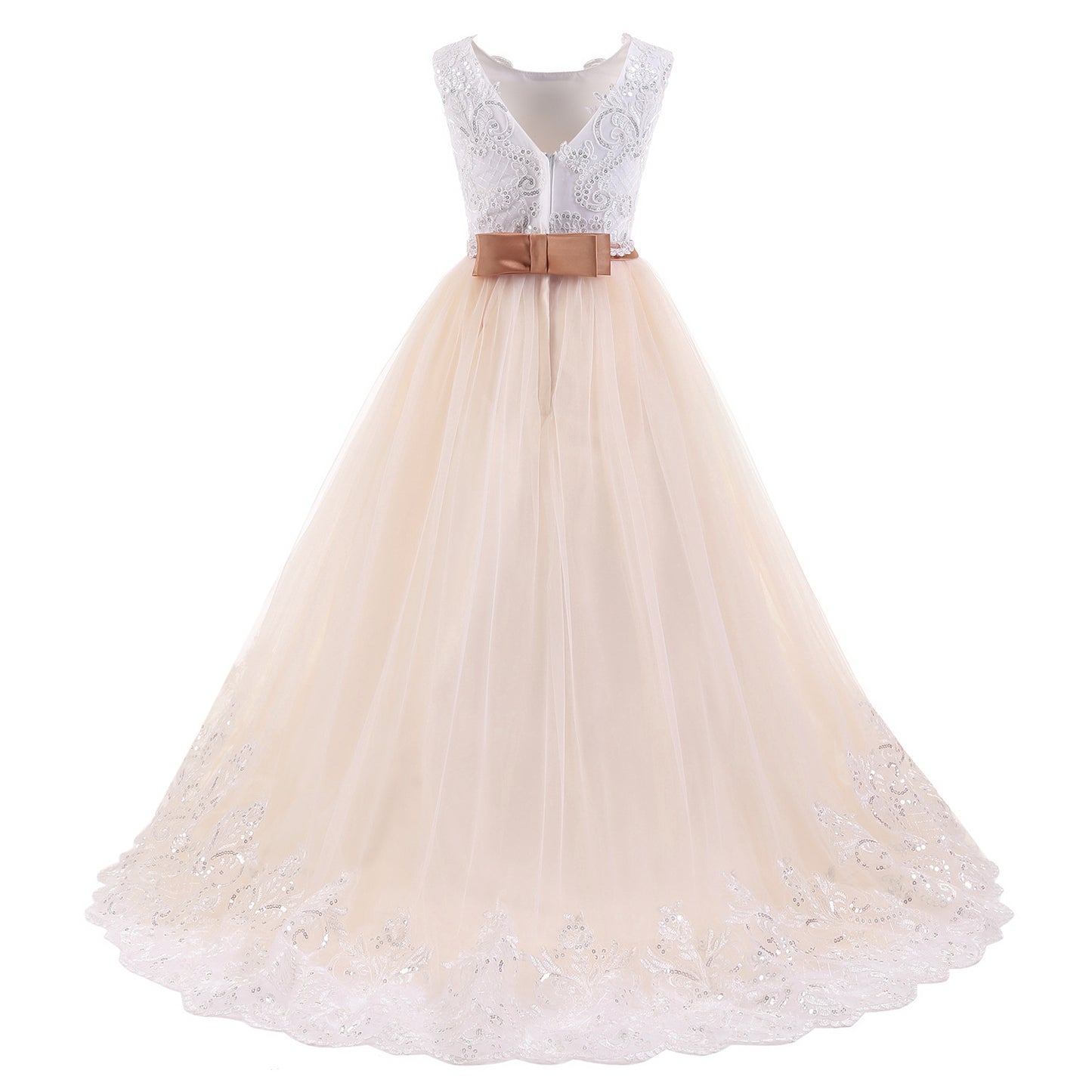 Leslie Baptism Dress / Youth Formal White Dress