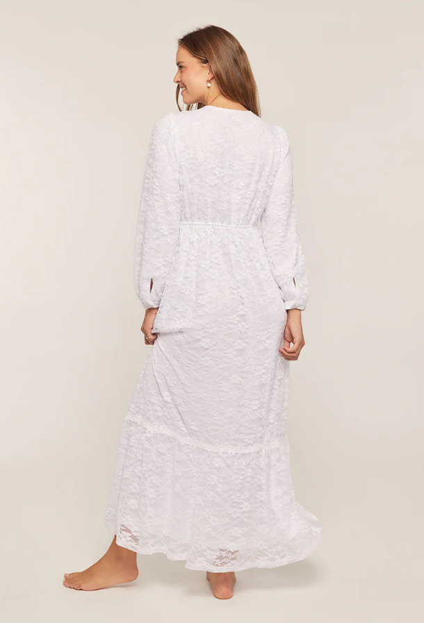 Georgia Zip-Up Lace Temple Dress / Simple Wedding Dress - PETITE SIZING