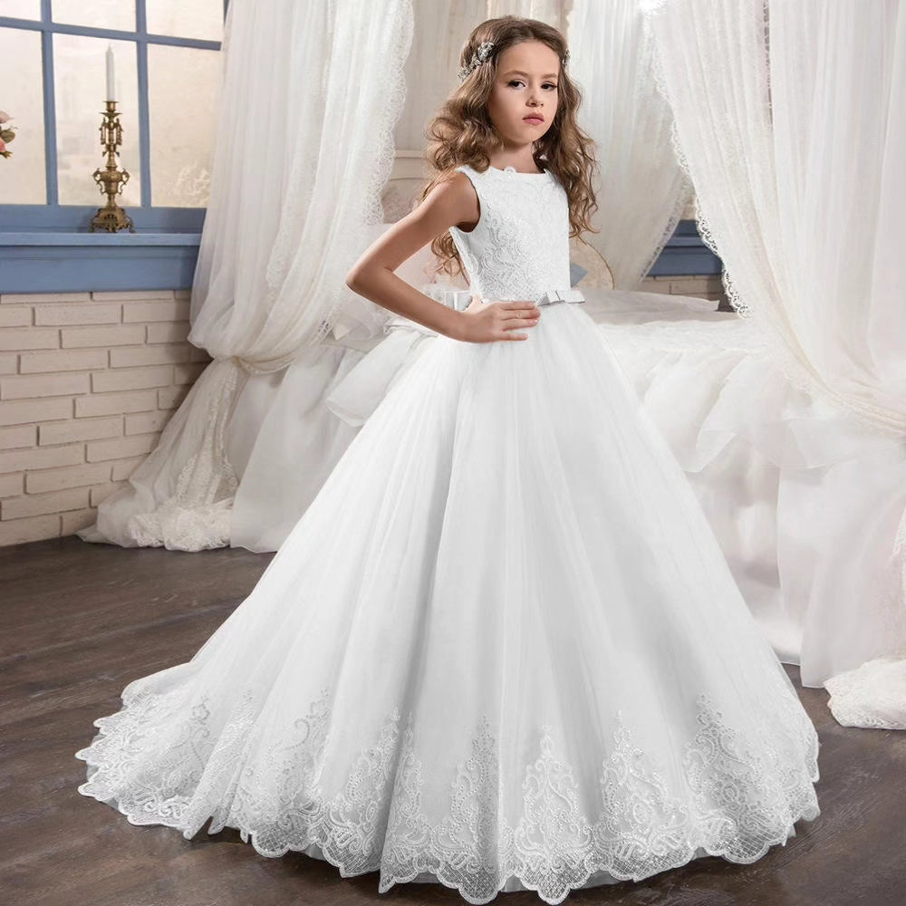 Leslie Baptism Dress / Youth Formal White Dress 12-13