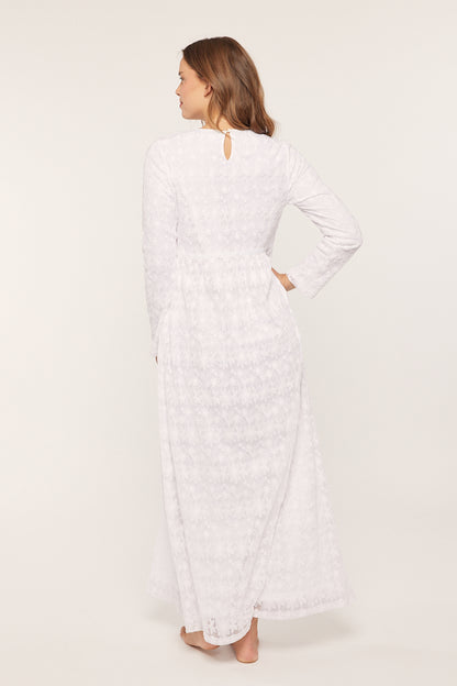 Nikki White Temple Dress / Simple Wedding Dress