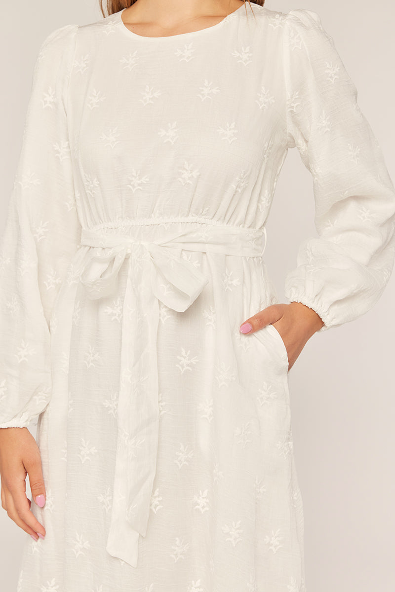Tina White Temple Dress / Simple Wedding Dress