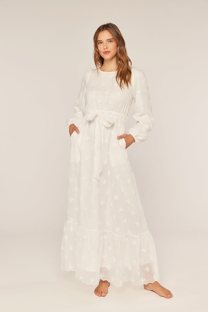 Tina White Temple Dress / Simple Wedding Dress