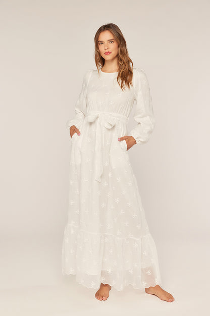 Tina White Temple Dress / Simple Wedding Dress