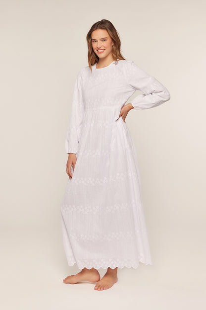 Allie White Temple Dress / Simple Wedding Dress