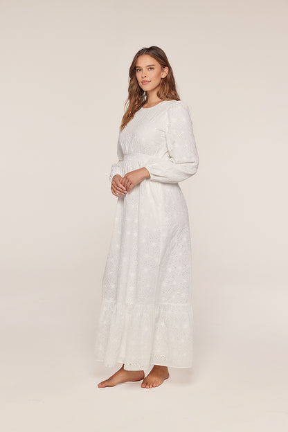 Meredith White Temple Dress / Simple Wedding Dress