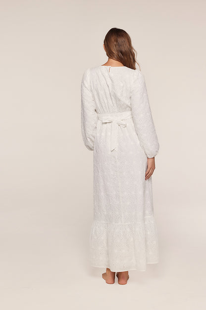Meredith White Temple Dress / Simple Wedding Dress