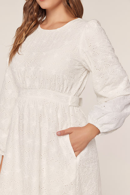 Meredith White Temple Dress / Simple Wedding Dress
