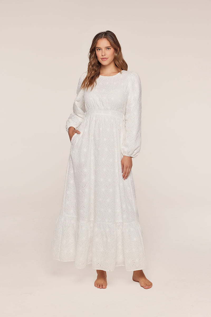 Meredith White Temple Dress / Simple Wedding Dress