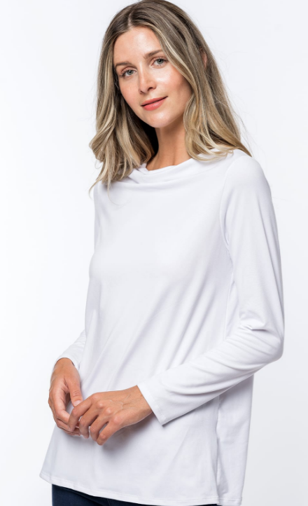 Donna Loose White Temple Top