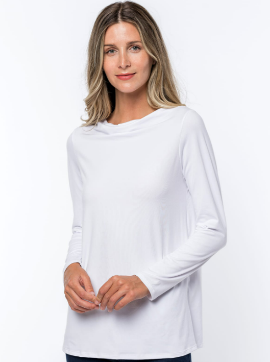 Donna Loose White Temple Top