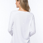 Donna Loose White Temple Top