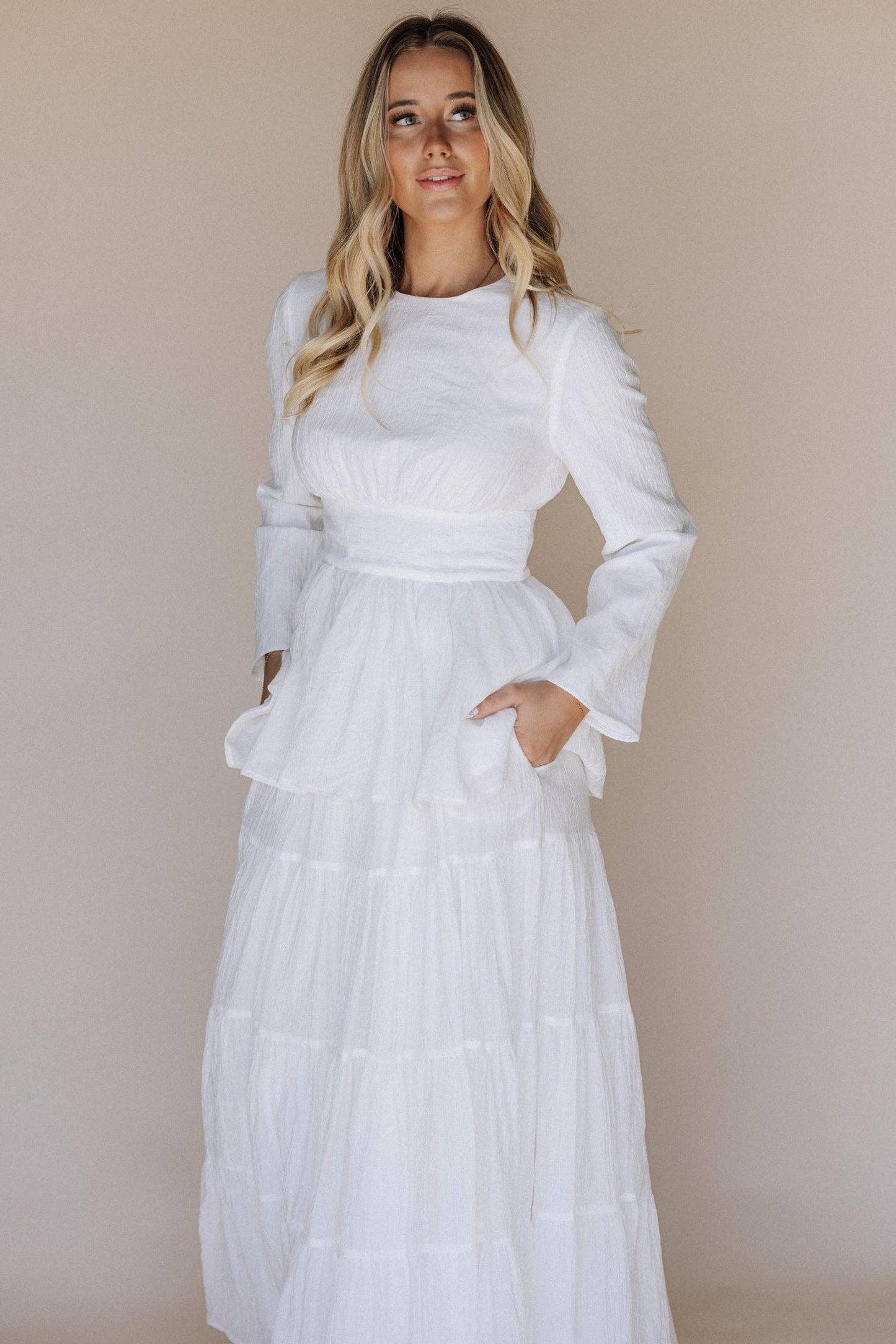 Charlie Temple Set - 2 piece / Simple Wedding Dress