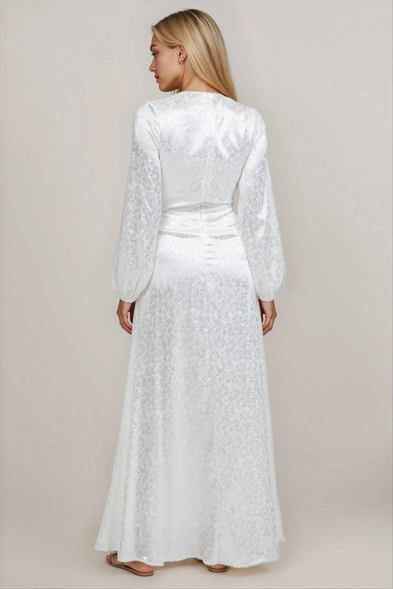 Lulu LDS Temple Dress / Simple Wedding Dress