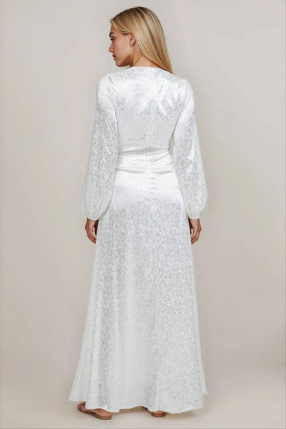 Lulu LDS Temple Dress / Simple Wedding Dress