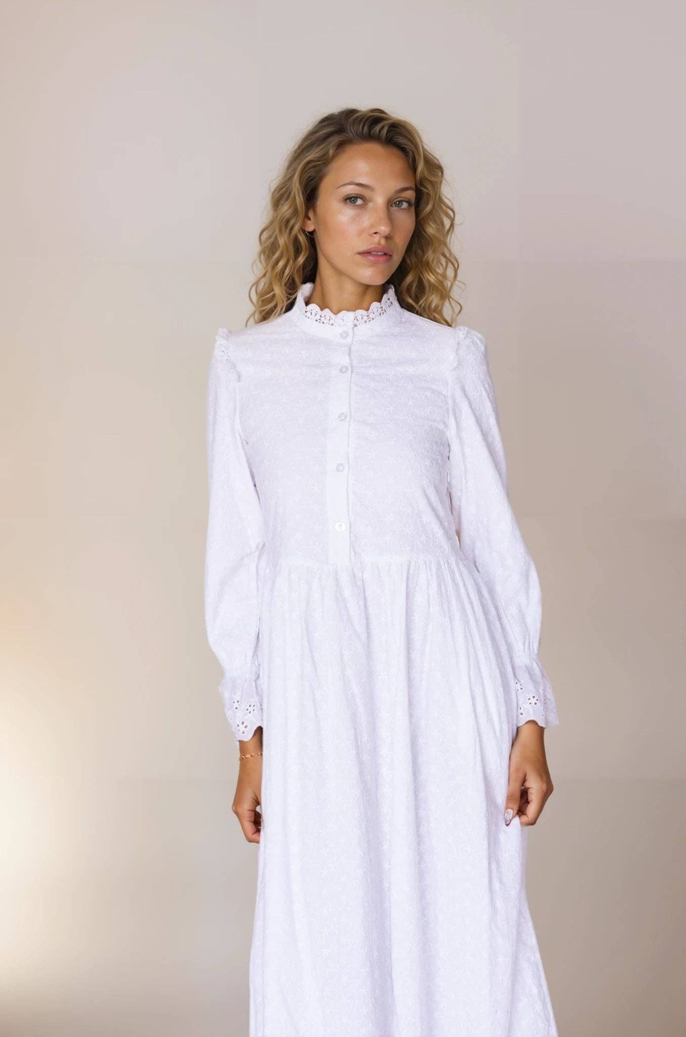 Sariah Temple Dress / Simple Wedding Dress