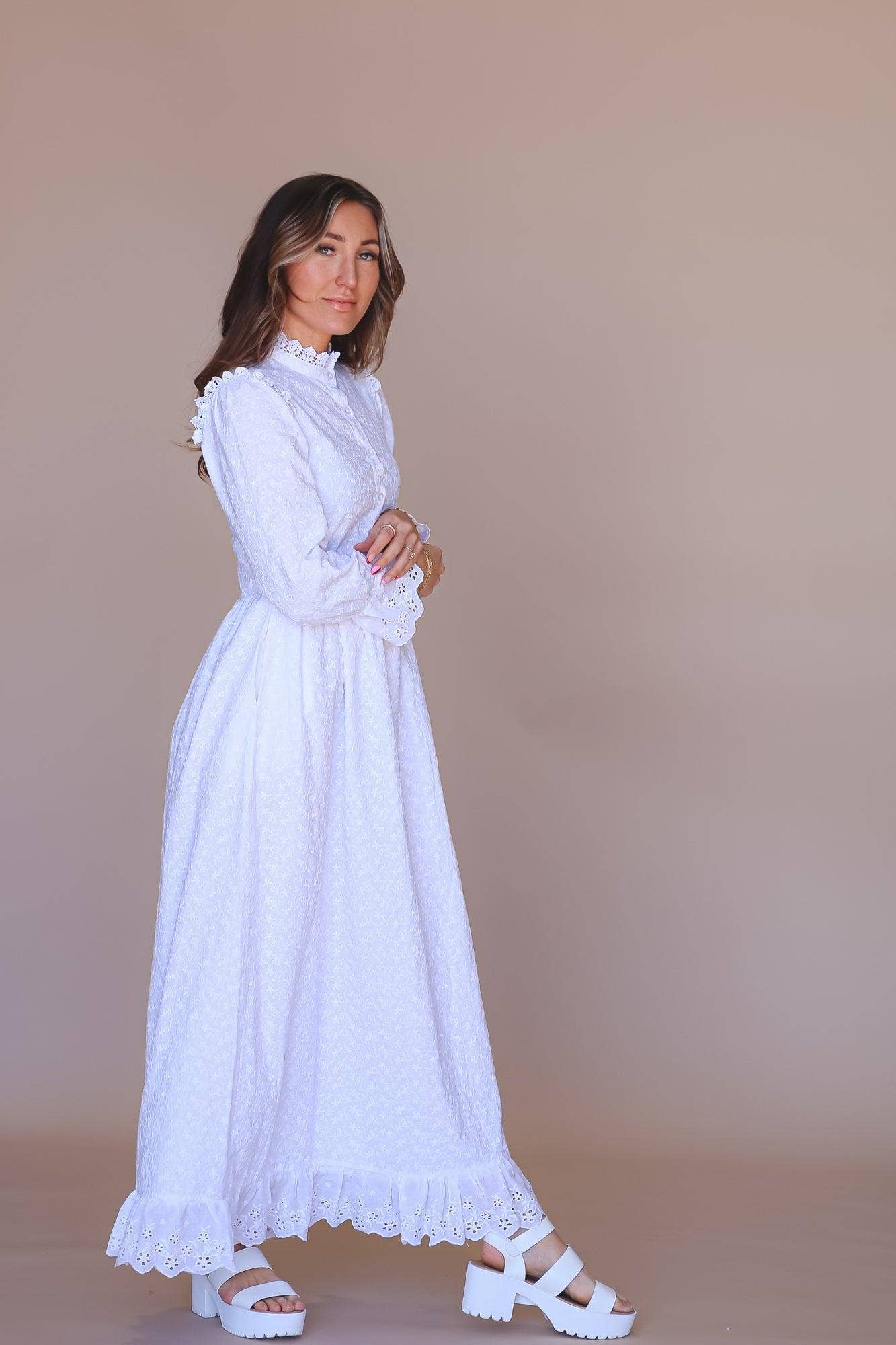 Sariah Temple Dress / Simple Wedding Dress