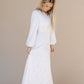 Eris White Temple Dress / Simple Wedding Dress