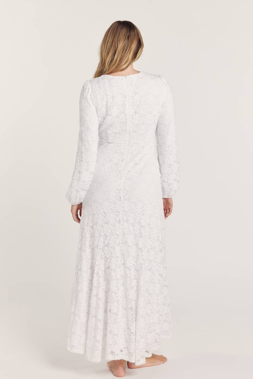 Gloria White Temple Dress / Simple Wedding Dress (Petite XS - XL) (Regular 1XL - 3XL)