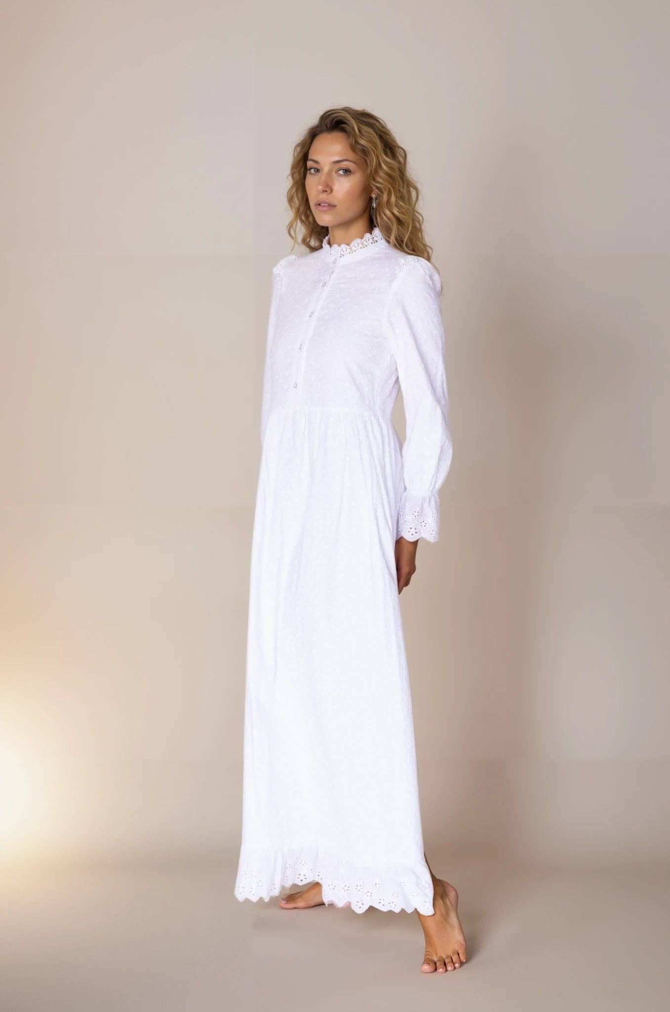 Sariah Temple Dress / Simple Wedding Dress