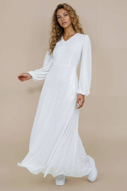 Marilyn Temple Dress / Simple Wedding Dress