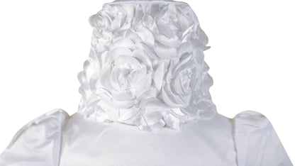 Angeline Kids - Baby Infant Girls Christening Baptism Bow Dress With Bonnet
