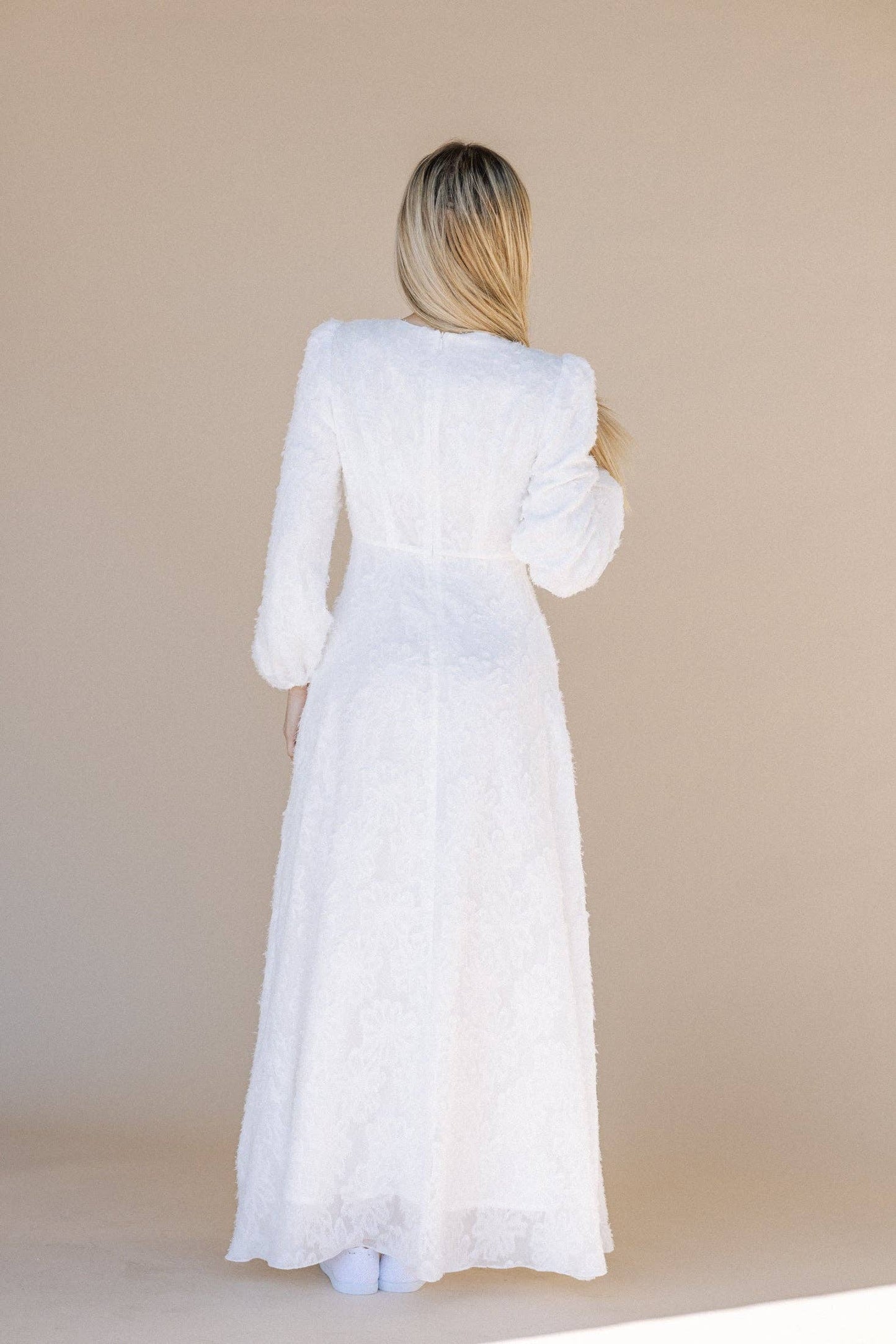 Eris White Temple Dress / Simple Wedding Dress