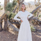 Jessie White Temple Dress / Simple Wedding Dress