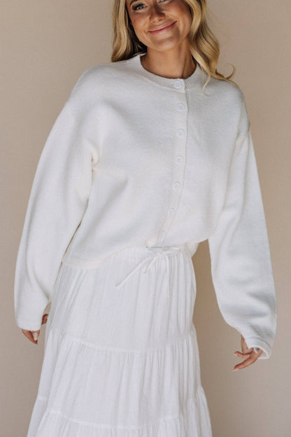 Fehrnvi Apparel - Marilee Temple Sweater in Ivory