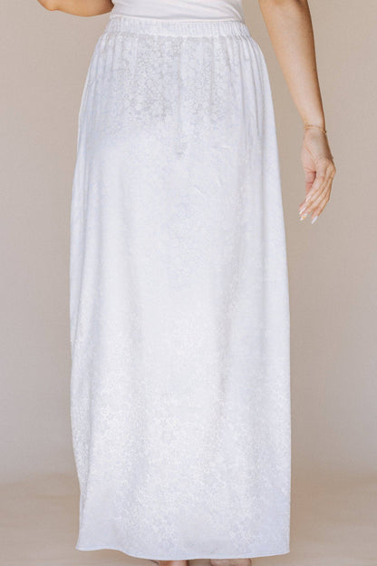 Hannah Temple Skirt in White