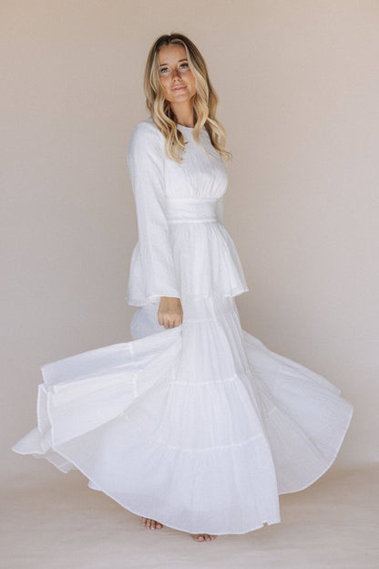 Charlie Temple Set - 2 piece / Simple Wedding Dress