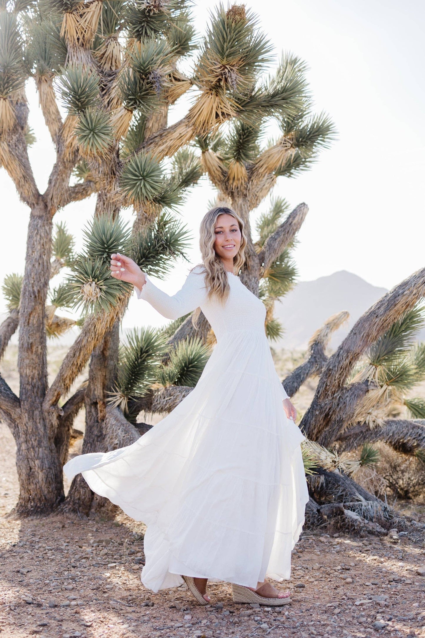 Jessie White Temple Dress / Simple Wedding Dress