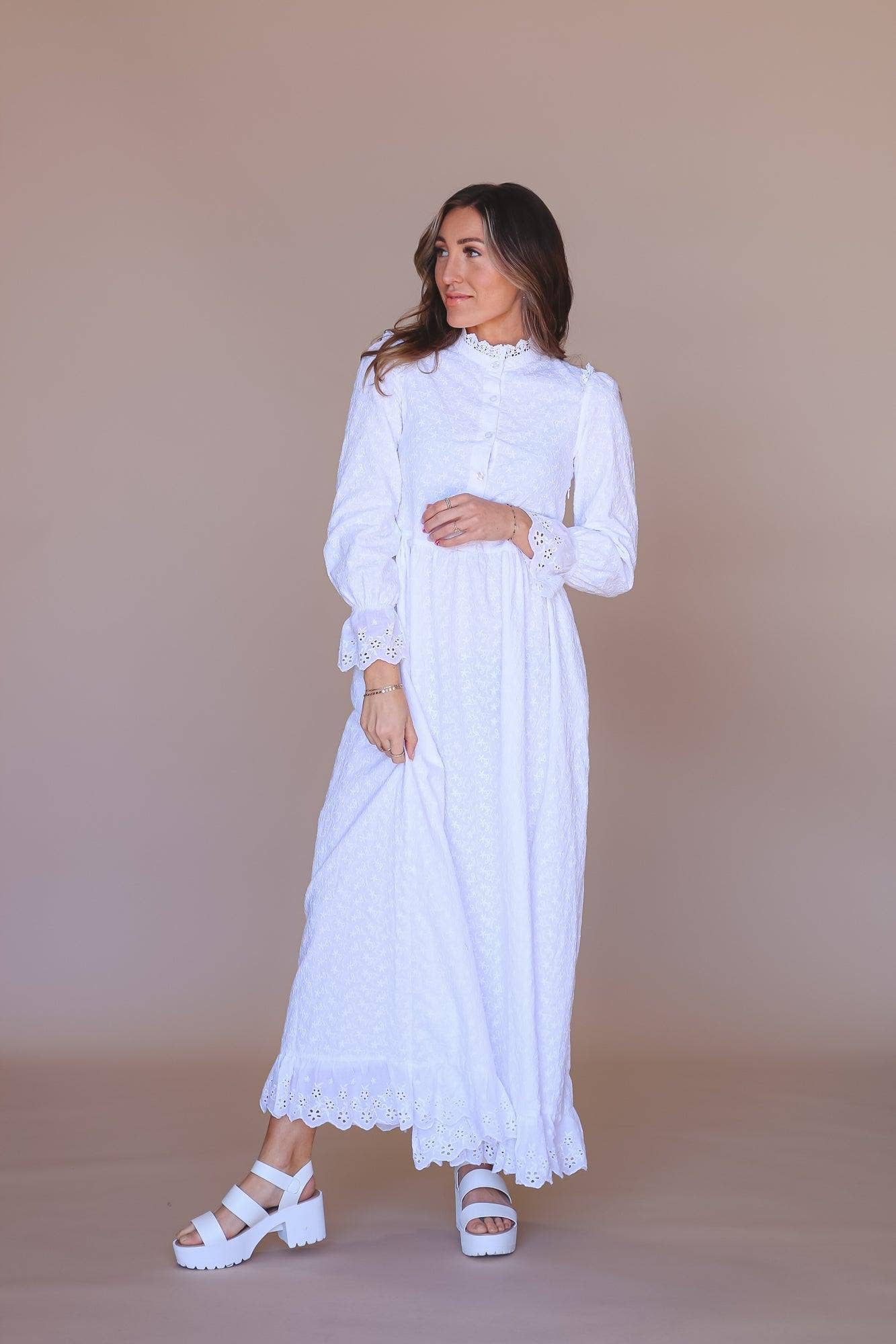 Sariah Temple Dress / Simple Wedding Dress