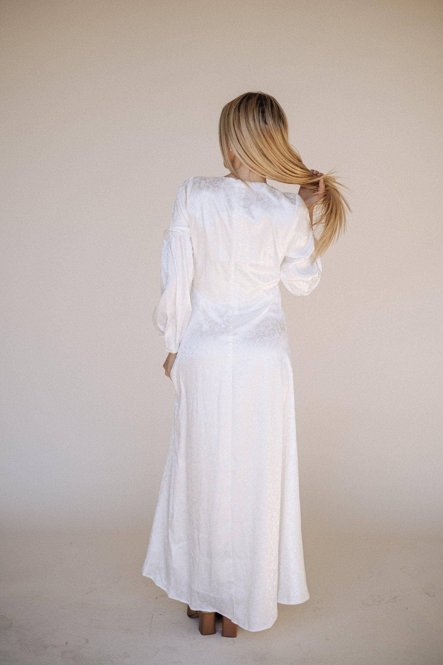 Lulu LDS Temple Dress / Simple Wedding Dress