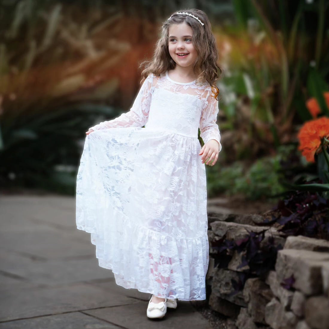 Erica Baptism Dress / Youth Formal White Dress 8-10 (140)