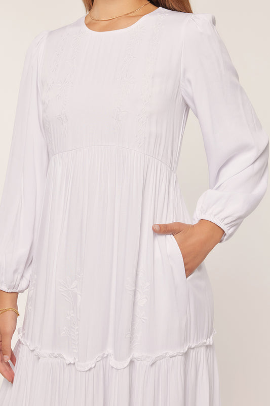 Joanna Temple Dress/ Simple Wedding Dress