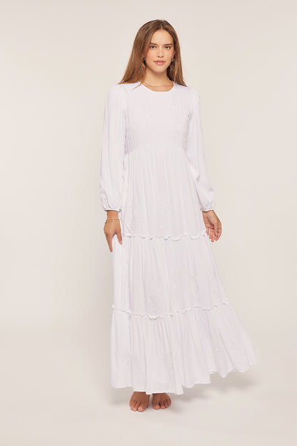 Joanna Temple Dress/ Simple Wedding Dress
