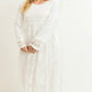 Dainty Daisy White Temple Dress / Wedding Dress Including Plus Size