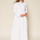 Aurora (Petite) Temple Dress / Simple Wedding Dress