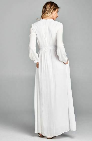 Emily White Temple Dress / Simple Wedding Dress