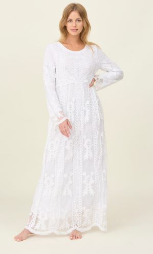 Lacie White Temple / Simple Wedding Dress
