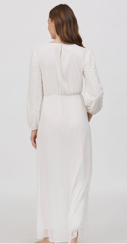 Jasmine White Temple Dress / Simple Wedding