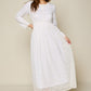 Crystal White Temple Dress / Simple Wedding Dress